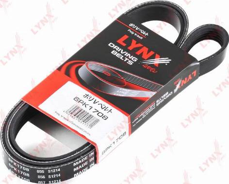 LYNXauto 6PK1708 - Ķīļrievu siksna www.autospares.lv