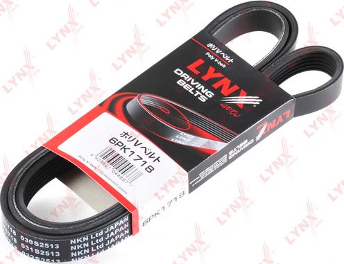 LYNXauto 6PK1718 - V-Ribbed Belt www.autospares.lv