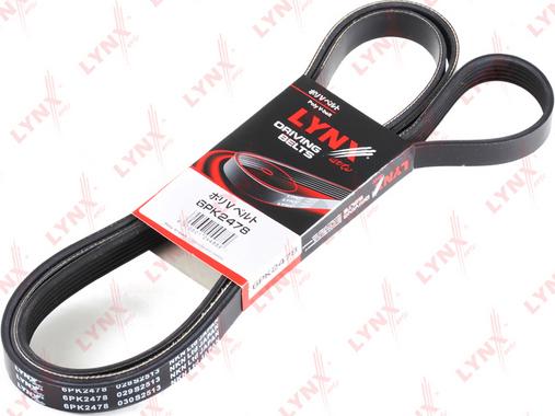 LYNXauto 6PK2478 - Поликлиновой ремень www.autospares.lv