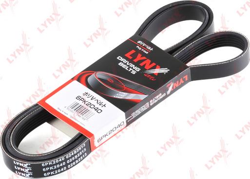 LYNXauto 6PK2040 - Ķīļrievu siksna www.autospares.lv