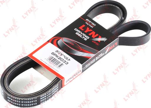 LYNXauto 6PK2033 - Ķīļrievu siksna www.autospares.lv