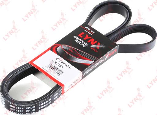 LYNXauto 6PK2193 - Поликлиновой ремень www.autospares.lv