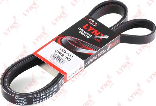 LYNXauto 6PK2160 - V-Ribbed Belt www.autospares.lv