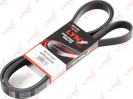 LYNXauto 6PK2228 - Поликлиновой ремень www.autospares.lv