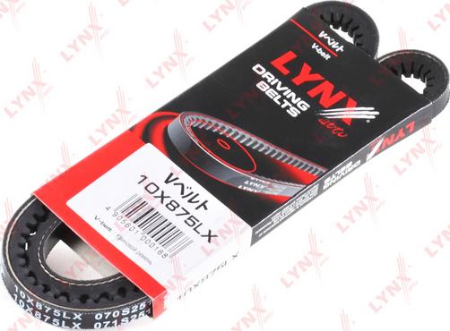 LYNXauto 10X875LX - Клиновой ремень, поперечные рёбра www.autospares.lv