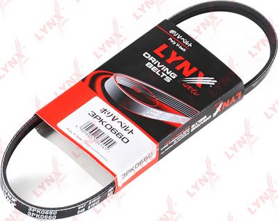 LYNXauto 3PK0660 - Поликлиновой ремень www.autospares.lv