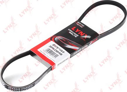 LYNXauto 3PK0848 - V-Ribbed Belt www.autospares.lv