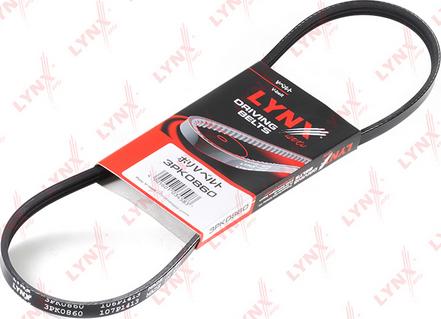 LYNXauto 3PK0860 - Поликлиновой ремень www.autospares.lv