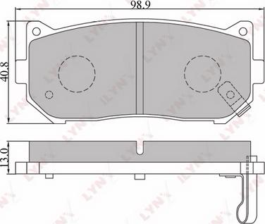 LYNXauto BD-4401 - Brake Pad Set, disc brake www.autospares.lv