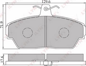 LYNXauto BD-4604 - Тормозные колодки, дисковые, комплект www.autospares.lv