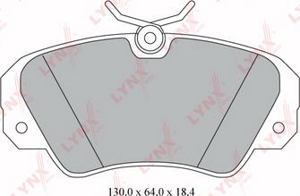 LYNXauto BD-5922 - Brake Pad Set, disc brake www.autospares.lv