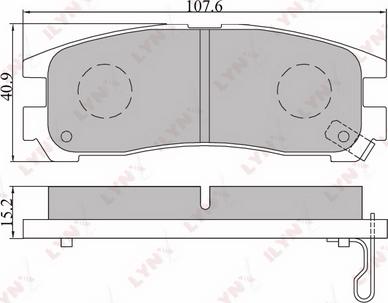 LYNXauto BD-5508 - Brake Pad Set, disc brake www.autospares.lv