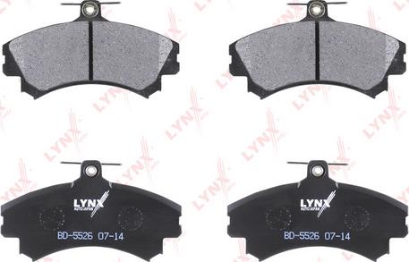 LYNXauto BD-5526 - Brake Pad Set, disc brake www.autospares.lv