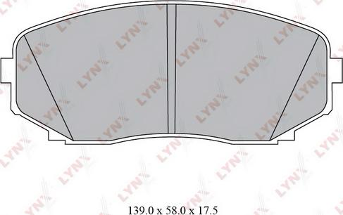 LYNXauto BD-5116 - Brake Pad Set, disc brake www.autospares.lv