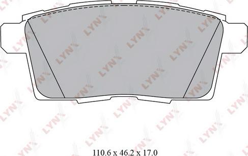 LYNXauto BD-5124 - Brake Pad Set, disc brake www.autospares.lv