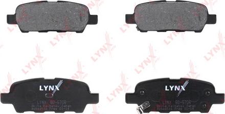 LYNXauto BD-5706 - Brake Pad Set, disc brake www.autospares.lv