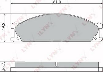 LYNXauto BD-5733 - Bremžu uzliku kompl., Disku bremzes www.autospares.lv