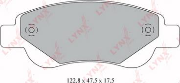 LYNXauto BD-6103 - Brake Pad Set, disc brake www.autospares.lv