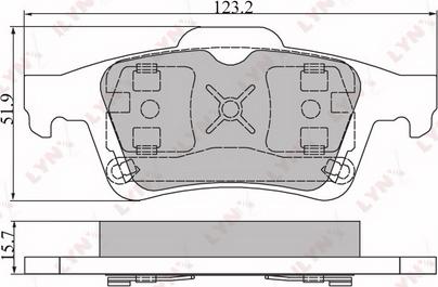 LYNXauto BD-6302 - Bremžu uzliku kompl., Disku bremzes autospares.lv