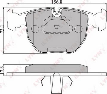 LYNXauto BD-1401 - Bremžu uzliku kompl., Disku bremzes www.autospares.lv