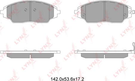 LYNXauto BD-1818 - Bremžu uzliku kompl., Disku bremzes autospares.lv