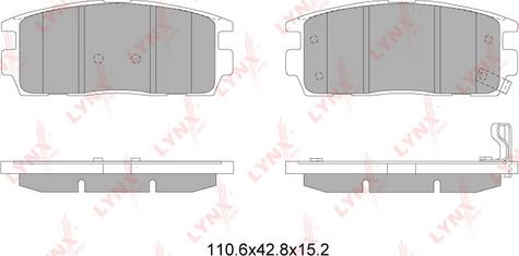 LYNXauto BD-1817 - Bremžu uzliku kompl., Disku bremzes www.autospares.lv