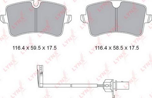 LYNXauto BD-1231 - Bremžu uzliku kompl., Disku bremzes www.autospares.lv