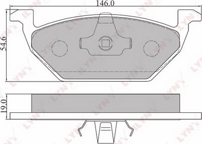 LYNXauto BD-8003 - Тормозные колодки, дисковые, комплект www.autospares.lv