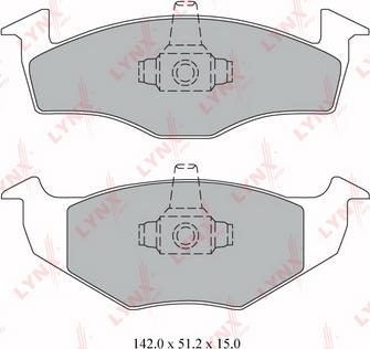 LYNXauto BD-8011 - Тормозные колодки, дисковые, комплект www.autospares.lv