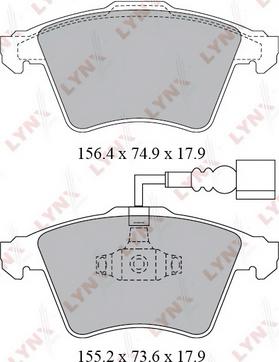 LYNXauto BD-8032 - Bremžu uzliku kompl., Disku bremzes www.autospares.lv