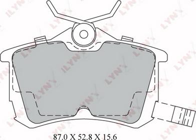 LYNXauto BD-3425 - Bremžu uzliku kompl., Disku bremzes autospares.lv