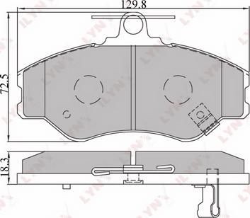 LYNXauto BD-3604 - Тормозные колодки, дисковые, комплект www.autospares.lv