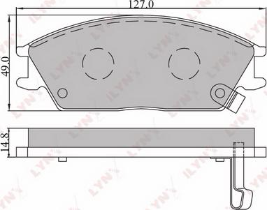 LYNXauto BD-3601 - Bremžu uzliku kompl., Disku bremzes autospares.lv