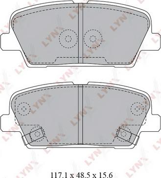 LYNXauto BD-3623 - Bremžu uzliku kompl., Disku bremzes www.autospares.lv