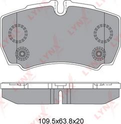 LYNXauto BD-3035 - Brake Pad Set, disc brake www.autospares.lv