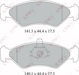 LYNXauto BD-3020 - Тормозные колодки, дисковые, комплект www.autospares.lv