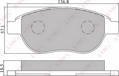 LYNXauto BD-2202 - Bremžu uzliku kompl., Disku bremzes www.autospares.lv