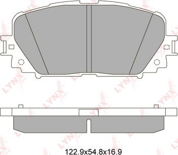 CAR PNT9541 - Brake Pad Set, disc brake www.autospares.lv