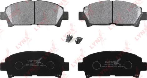 LYNXauto BD-7558 - Тормозные колодки, дисковые, комплект www.autospares.lv