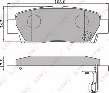 LYNXauto BD-7513 - Тормозные колодки, дисковые, комплект www.autospares.lv