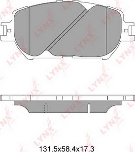 LYNXauto BD-7522 - Bremžu uzliku kompl., Disku bremzes www.autospares.lv