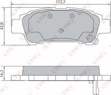 LYNXauto BD-7574 - Bremžu uzliku kompl., Disku bremzes www.autospares.lv