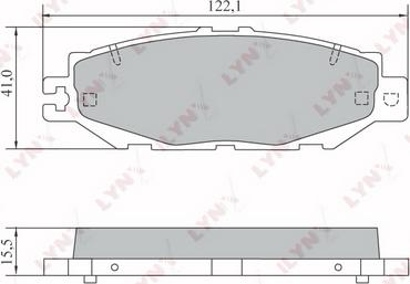 LYNXauto BD-7570 - Bremžu uzliku kompl., Disku bremzes www.autospares.lv