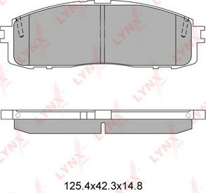 LYNXauto BD-7602 - Bremžu uzliku kompl., Disku bremzes autospares.lv