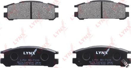 LYNXauto BD-7109 - Bremžu uzliku kompl., Disku bremzes www.autospares.lv