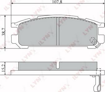 LYNXauto BD-7109 - Bremžu uzliku kompl., Disku bremzes www.autospares.lv