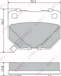 LYNXauto BD-7108 - Brake Pad Set, disc brake www.autospares.lv