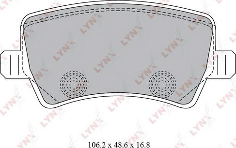 LYNXauto BD-7817 - Bremžu uzliku kompl., Disku bremzes autospares.lv