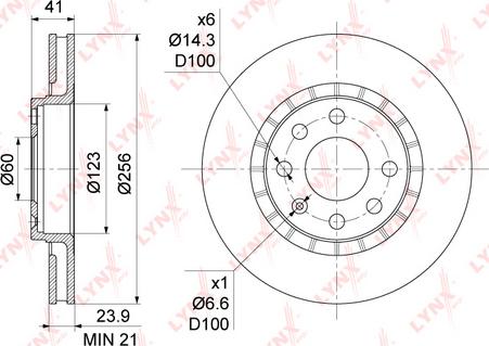 LYNXauto BN-1121 - Bremžu diski autospares.lv