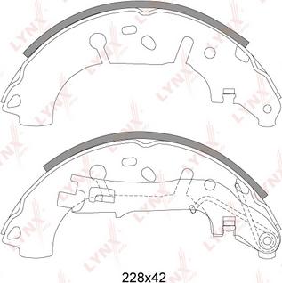 LYNXauto BS-5900 - Bremžu loku komplekts autospares.lv